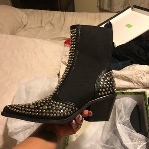 COPY - Black stuffed booties nasty gal size 7 BRAND NEW